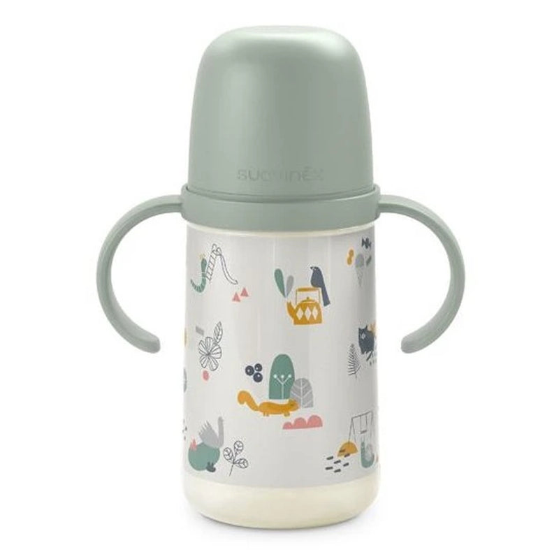 Suavinex Anti-Colic Bottle with Handles and Silicone Spout 270ml - Blue