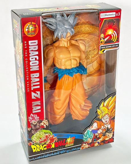 Figurine Dragon Ball Z Kai avec Sons 3A+ - Saiyan Silver Goku