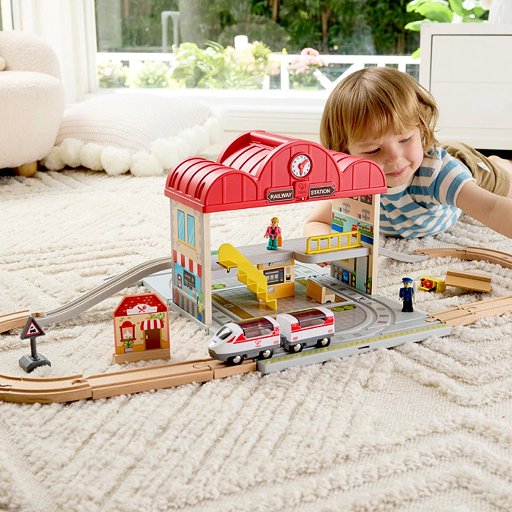 Hape Gare Ferroviaire Portable 3-8A