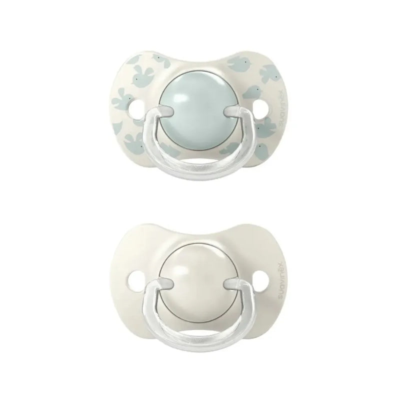 Suavinex Lot de 2 Sucettes Physiologique 6-18M - Beige & Vert