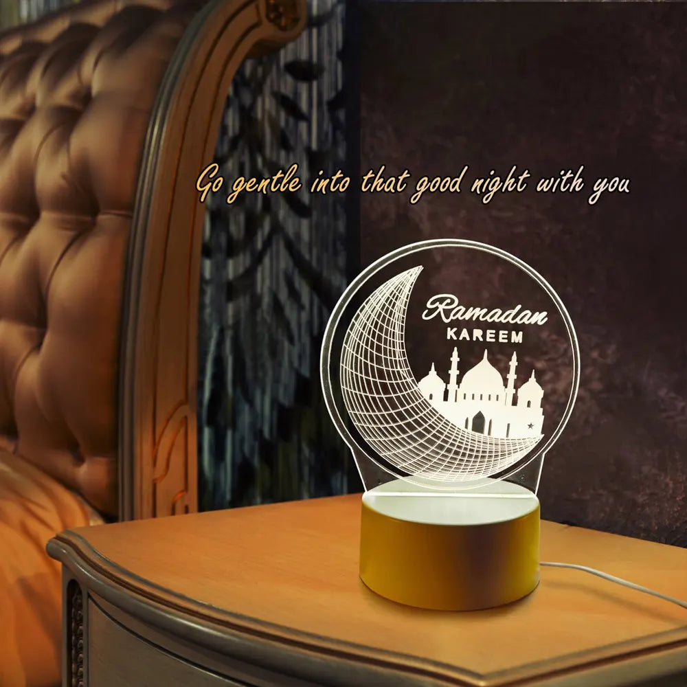 Ramadan Kareem LED Lamp - White