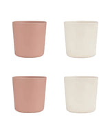Set de 4 Gobelets Biosourcées Citron - Rose & Crème