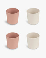 Set de 4 Gobelets Biosourcées Citron - Rose & Crème