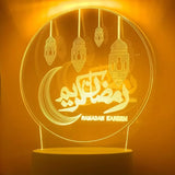 3D "Ramadan Kareem" LED Lamp with Moon