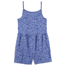 Barboteuse en Coton Carter's - Fleurie Bleu