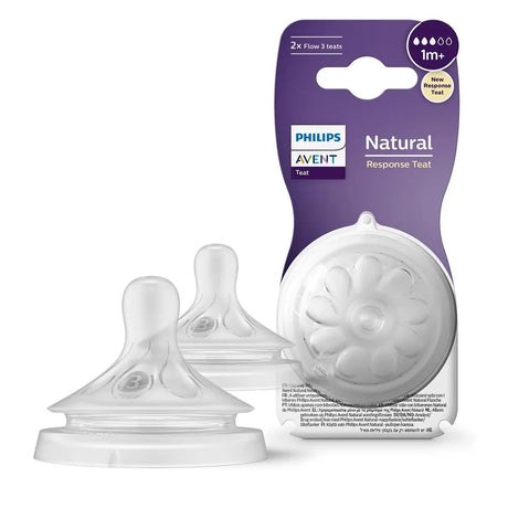 Philips Avent Set of 2 Natural Response Nipples 1M+