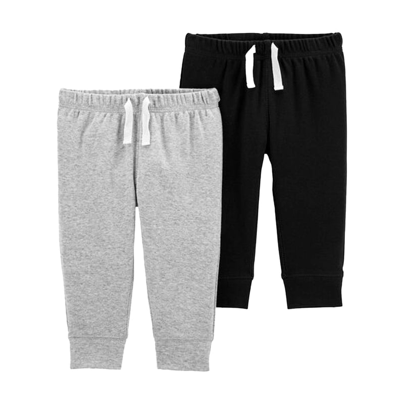 Carter's Baby Boy 2-Pack Pants - Gray & Black