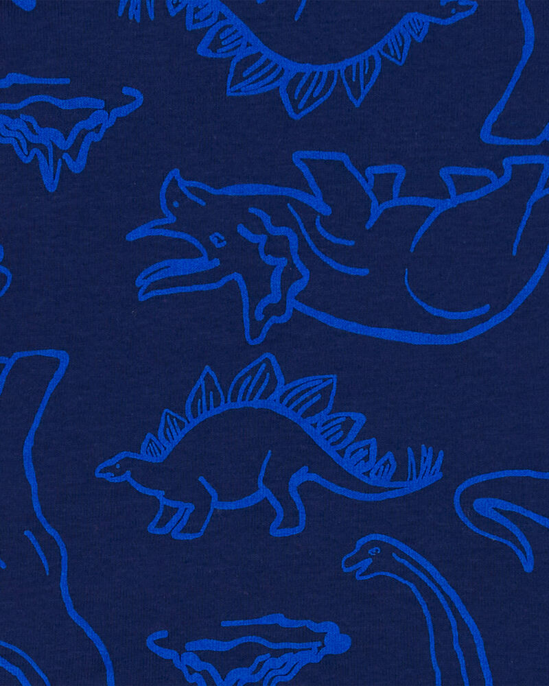 Pyjama 4 Pièces en Coton Carter's - Dinosaure Gris & Bleu