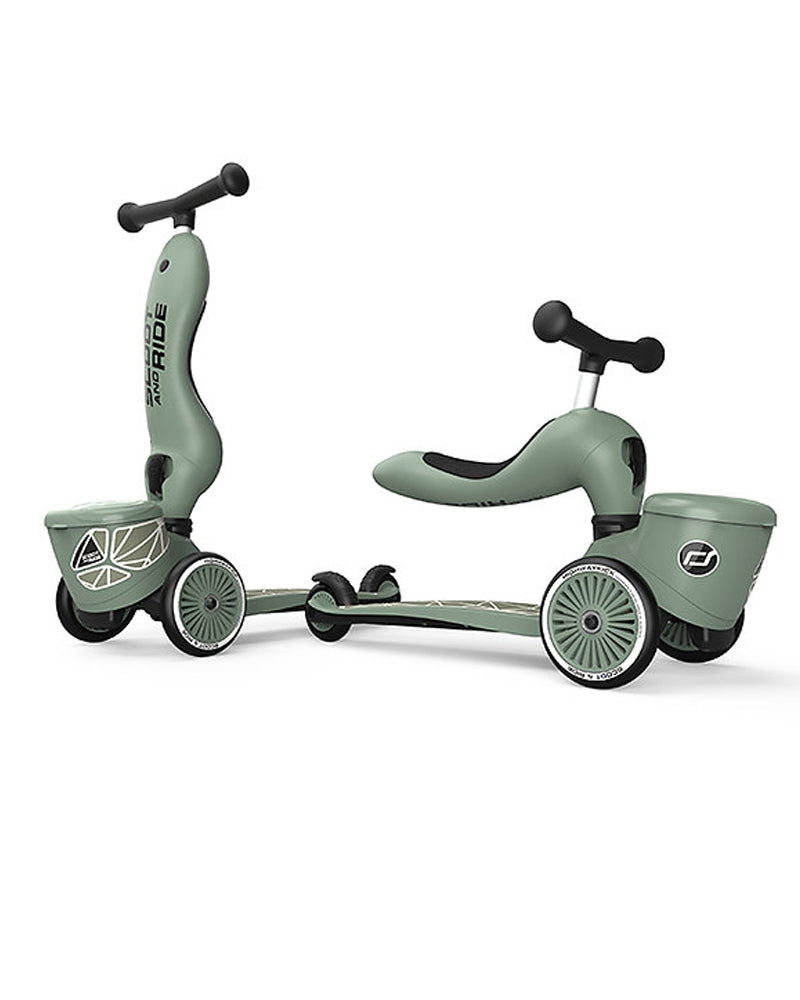 Scoot And Ride Trottinette 2en1 Highwaykick 1 Lifestyle - Green Lines