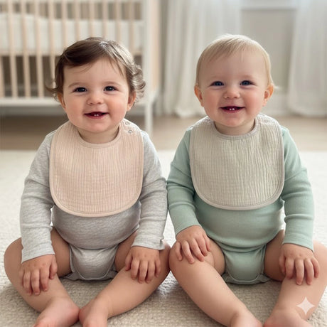 Babymat Lot de 2 Bavoirs - Nuage