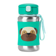 Skip Hop Gourde avec Paille en Acier Inoxydable 350ml - Pug