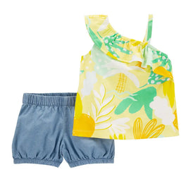 Ensemble 2 Pièces Carter's - Chambray & Jaune