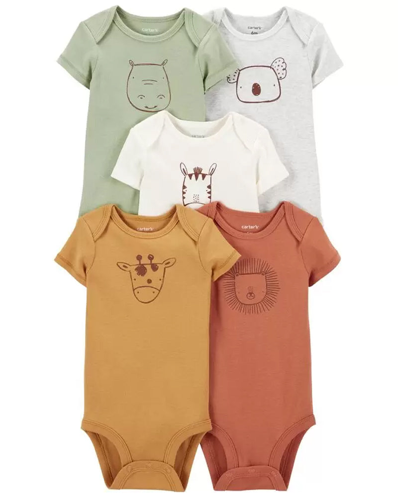 body bebe garcon a manches courtes (lot de 5) multicolore bodies