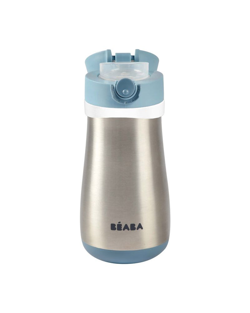 Béaba Gourde Inox Anse 350ml - Bleu