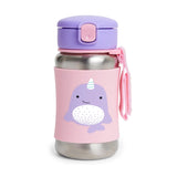Skip Hop Gourde avec Paille en Acier Inoxydable 350ml - Narval