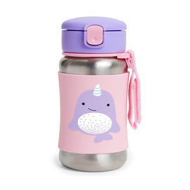 Skip Hop Gourde avec Paille en Acier Inoxydable 350ml - Narval