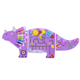 VIGA Toys Juego de Pared Educativo de Madera Triceratops – 18M+