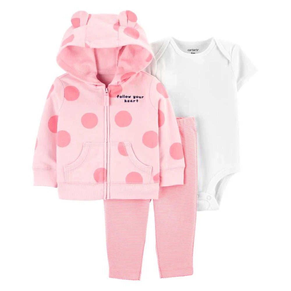 Carter's Baby Girl 3-Piece Set - Pink