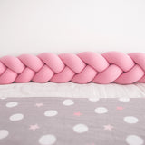 Babymat Tour de Lit Tressé - Rose Foncé