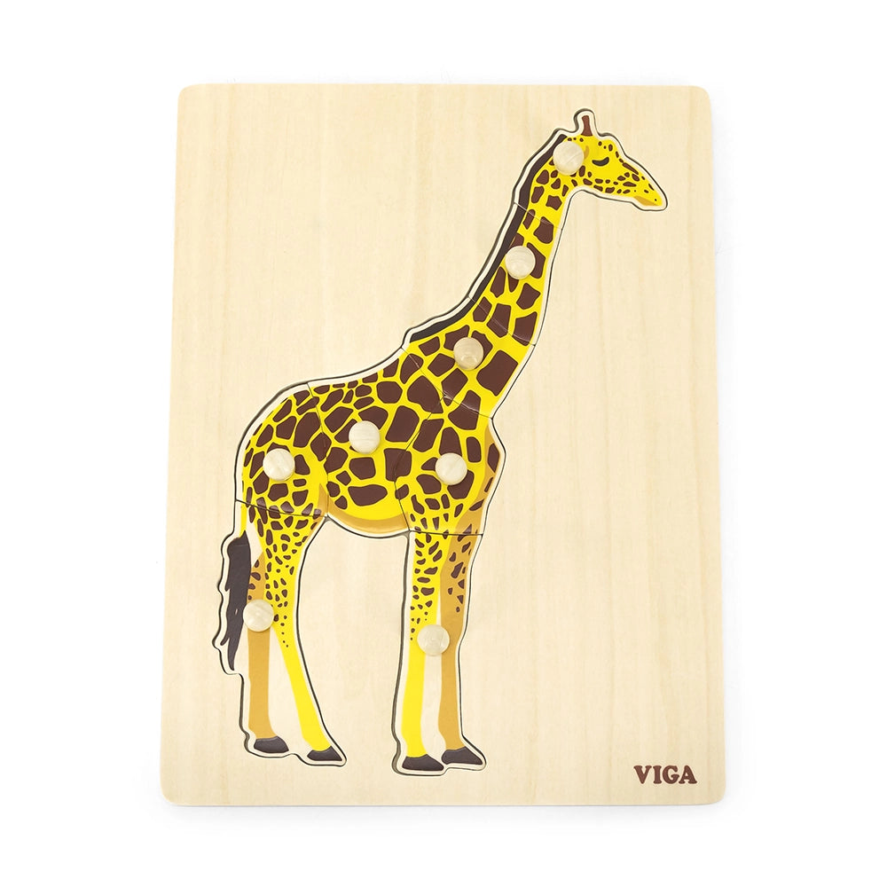 Viga Toys Puzzle Montessori 18M+ - Girafe