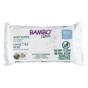Bambo Nature Lingette à l'Eau Humides - 64 Unités