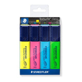 Staedtler Textsurfer Classic 364 WP4 Fluorescent Highlighters - Pack of 4