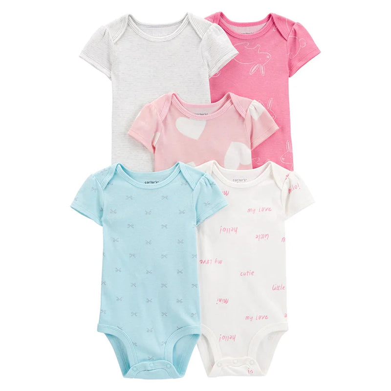 Carter's Pack de 5 bodis de manga corta - Multicolor