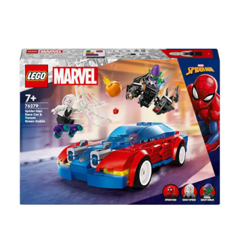 LEGO Voiture de Course de Spider-Man et Venom avec le Bouffon Vert - 7A+