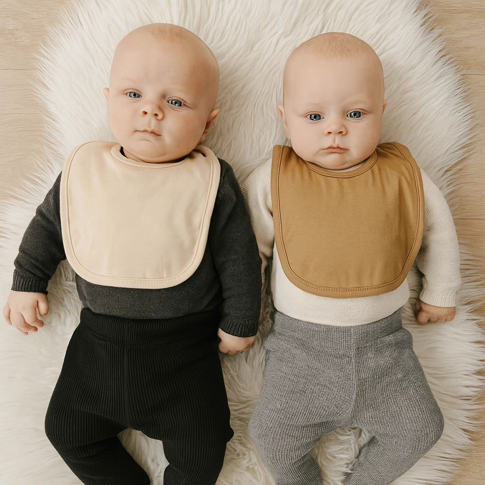Babymat Lot de 2 Bavoirs - Brume