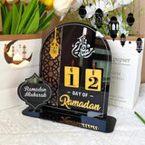 Décoration en Acrylique Calendrier Ramadan - Noir