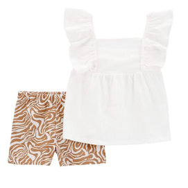 Ensemble 2 Pièces Carter's - Blanc & Marron