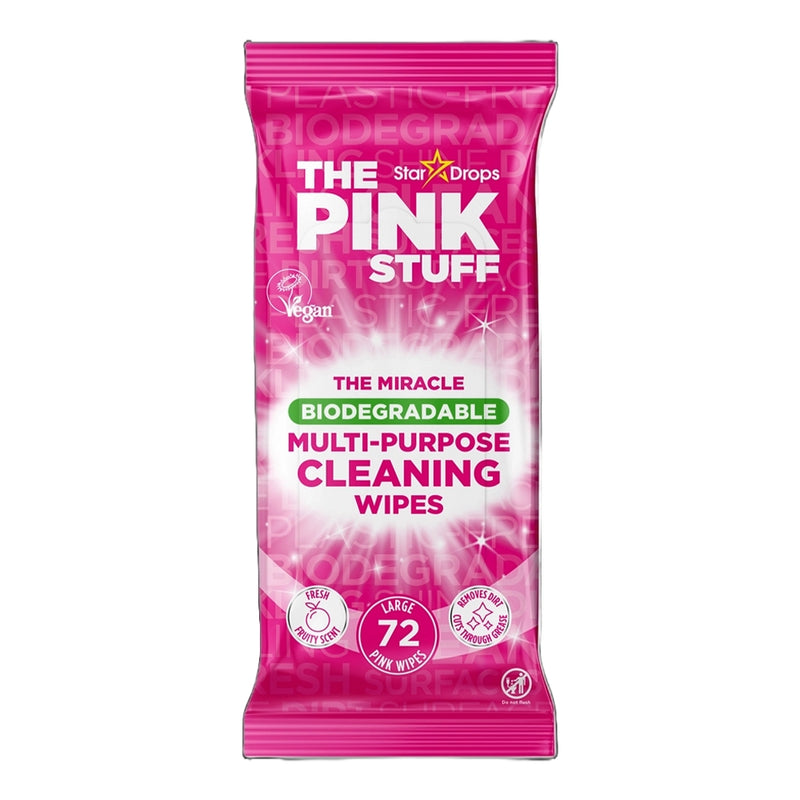 The Pink Stuff Lingettes Multi-Usages pour Surfaces - 72 Pièces
