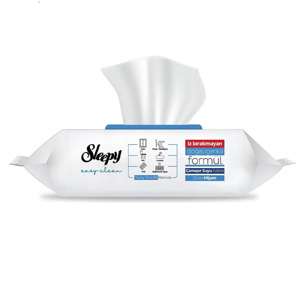 Sleepy Reinforced Hygiene Cleaning Wipes with Bleach - 100 Wipes