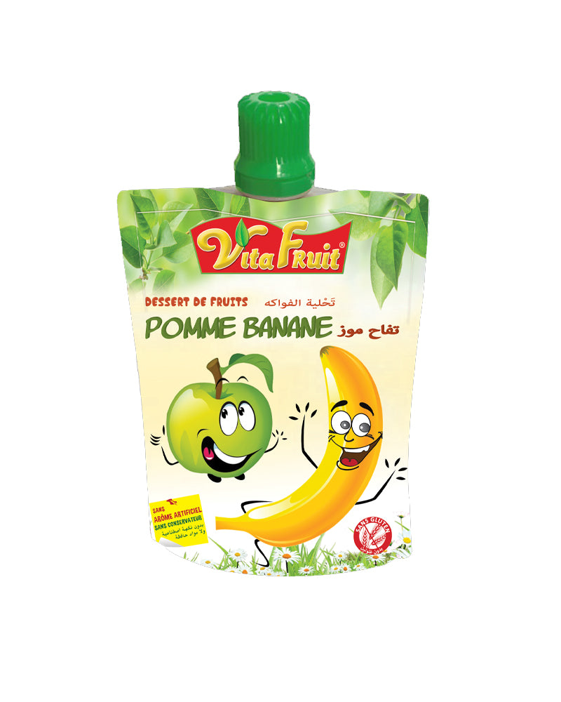 Vita Fruit Dessert De Fruits 4x80g - Pomme & Banane