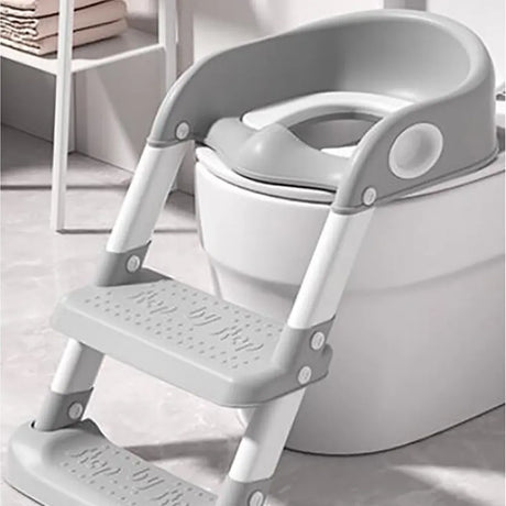 Tryco Toilet Trainer with Ladder - Gray