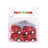 Set of 4 Friction Fire Trucks - 3Y+