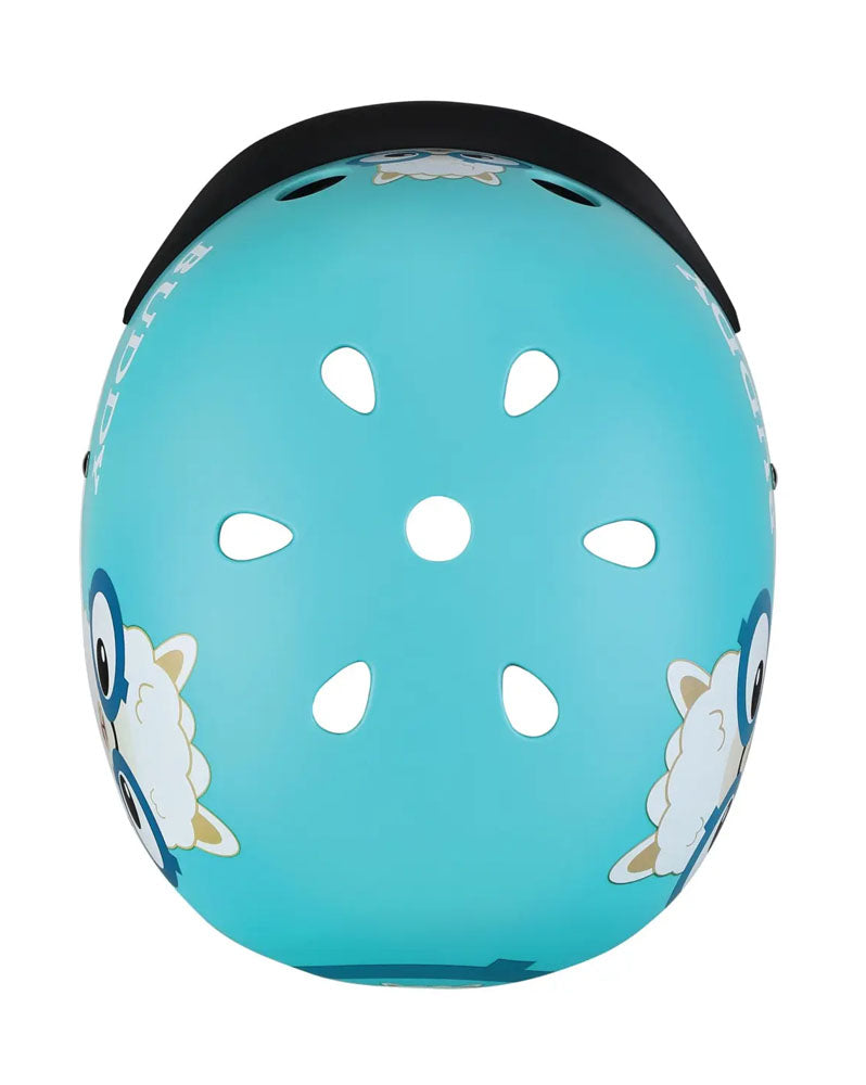 Globber Casque de Protection S/S (48-53cm) Elite Lights - Bleu Ciel Buddy