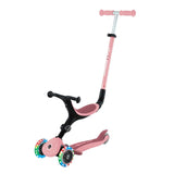 Globber Trottinette Évolutive Go Up Active Plus Lights - Rose Pastel