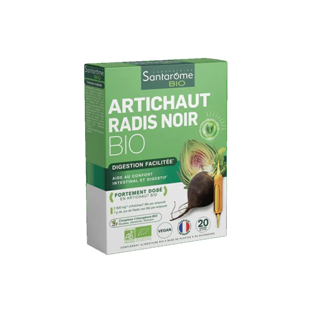 Santarome Organic Artichoke & Black Radish - 20 Ampoules