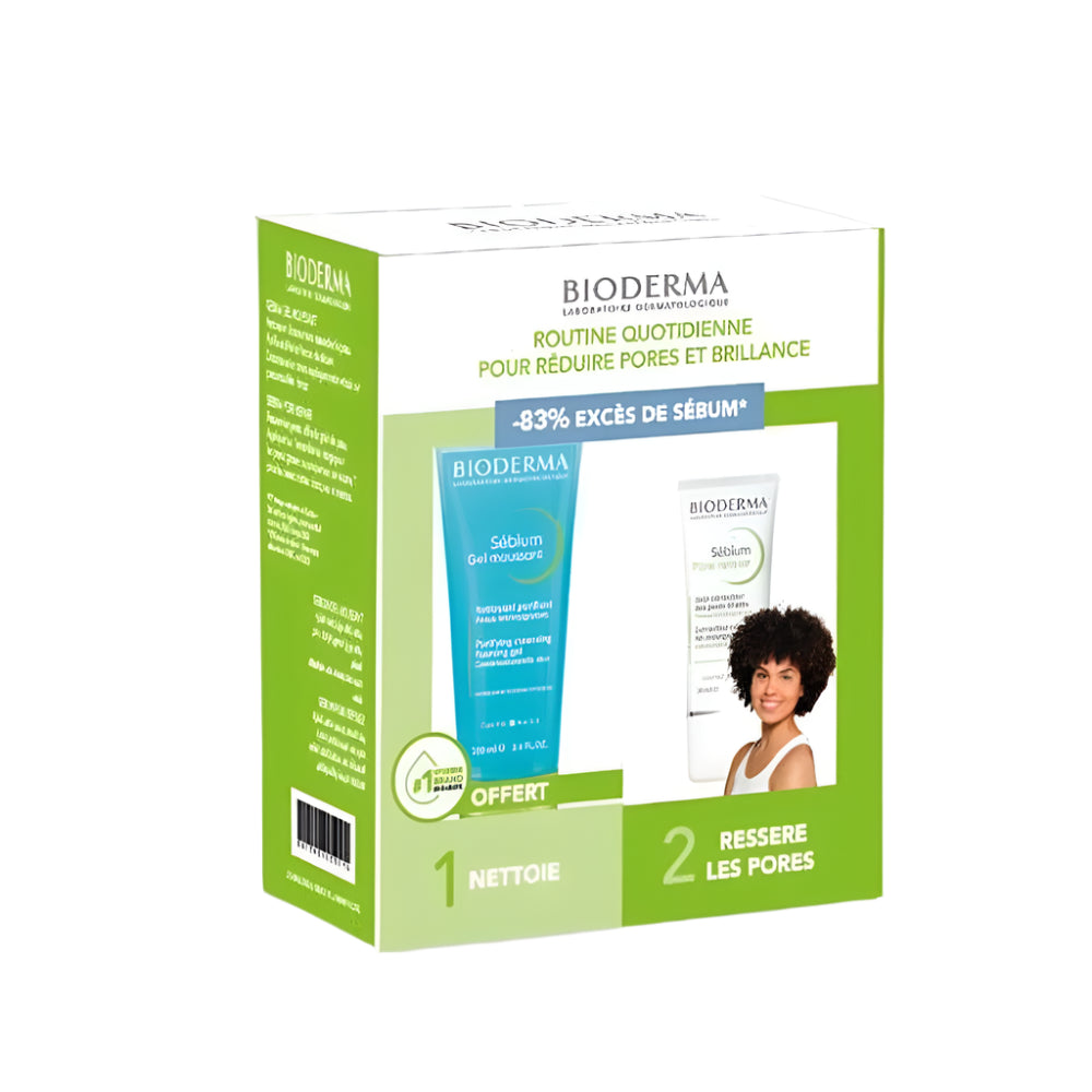 Bioderma Sebium Pore Refiner 30ml+ Foaming Gel 100ml Pack