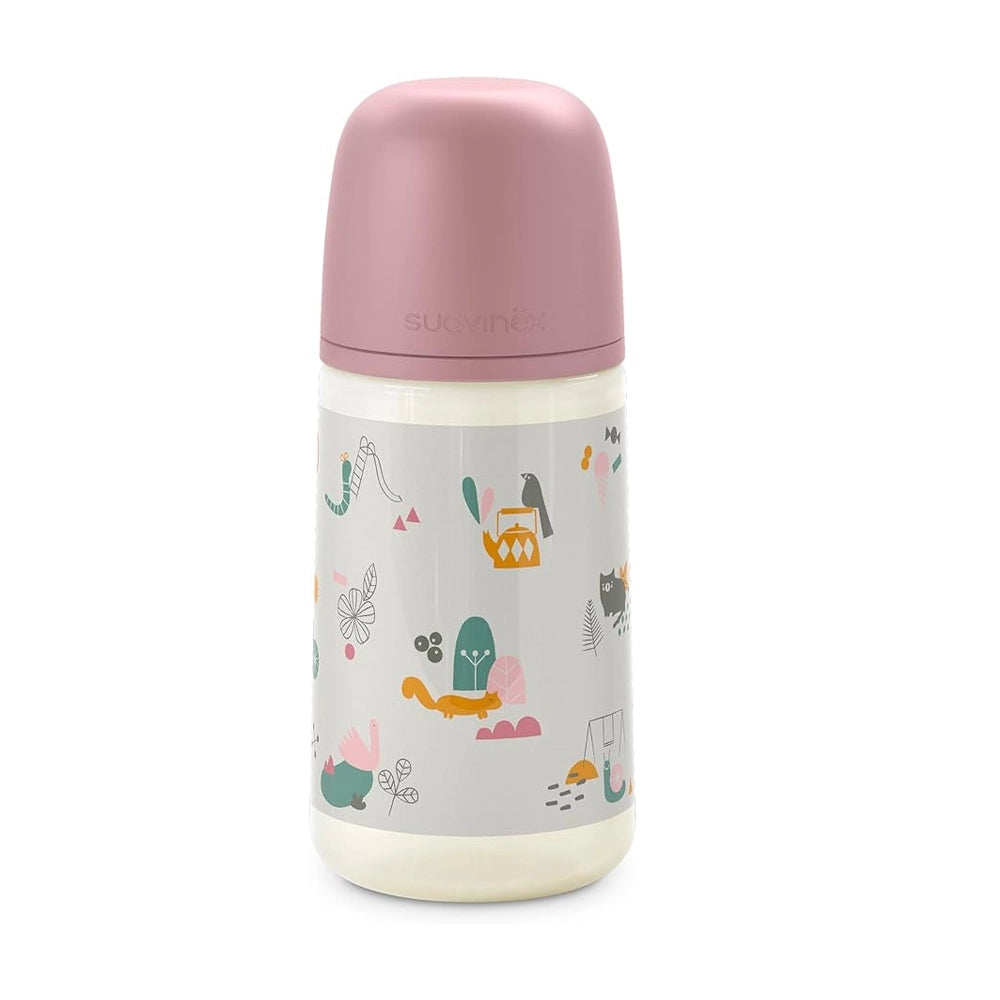 Suavinex Anti-Colic & Physiological Bottle 270ml - Pink