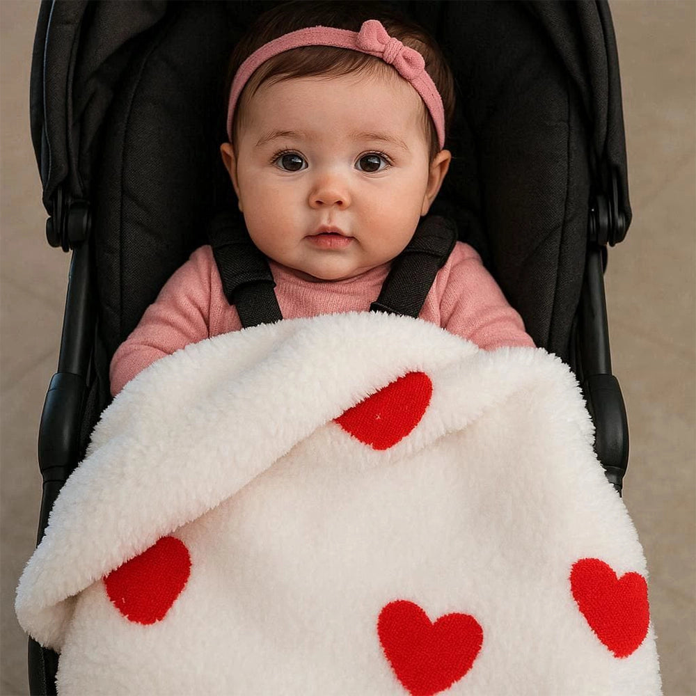 Baby Bulle Couverture Sherpa - Cœur