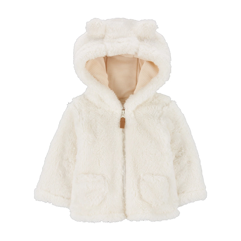 Carter's Sherpa Hooded Jacket - Ivory