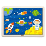 Viga Toys Puzzle 24 Pièces Spatiale en Bois 24M+