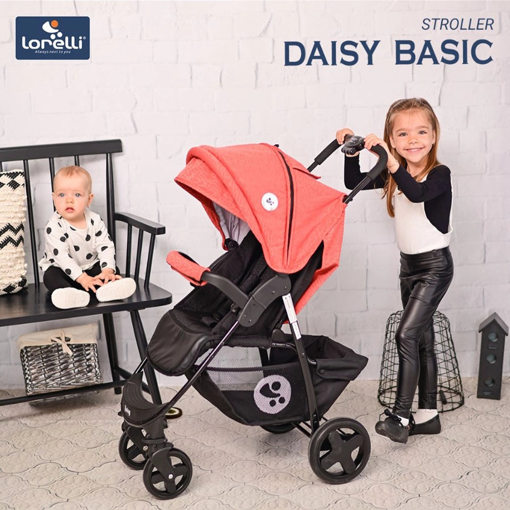 Lorelli Poussette Daisy Basic Set - Black & Silver Blue