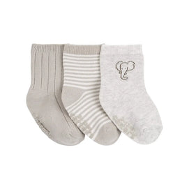 Lot de 3 Paires de Chaussettes Carter's - Éléphant Gris