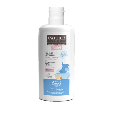 Mousse Lavante pour Bébé Cattier Cheveux et Corps - 150ml