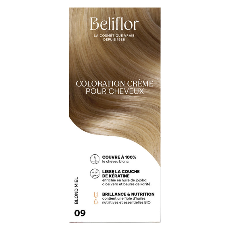 Beliflor Single-Dose Cream Hair Dye 120ml - No. 09 Honey Blonde