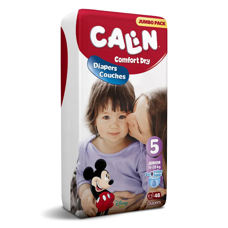 Calin Couches Bébé Junior Jumbo Pack Taille 5 - 48 Unités