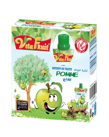 Vita Fruit Dessert De Fruits 4x80g - Pomme